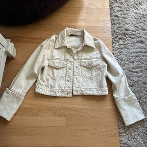 Zara denim jacket cropped